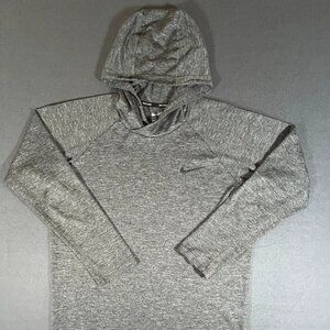 Nike Swim Men's Heather Gray Long Sleeve Hooded Sweatshirt Size S